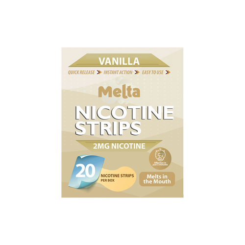 Vanilla Melta Nicotine Strips