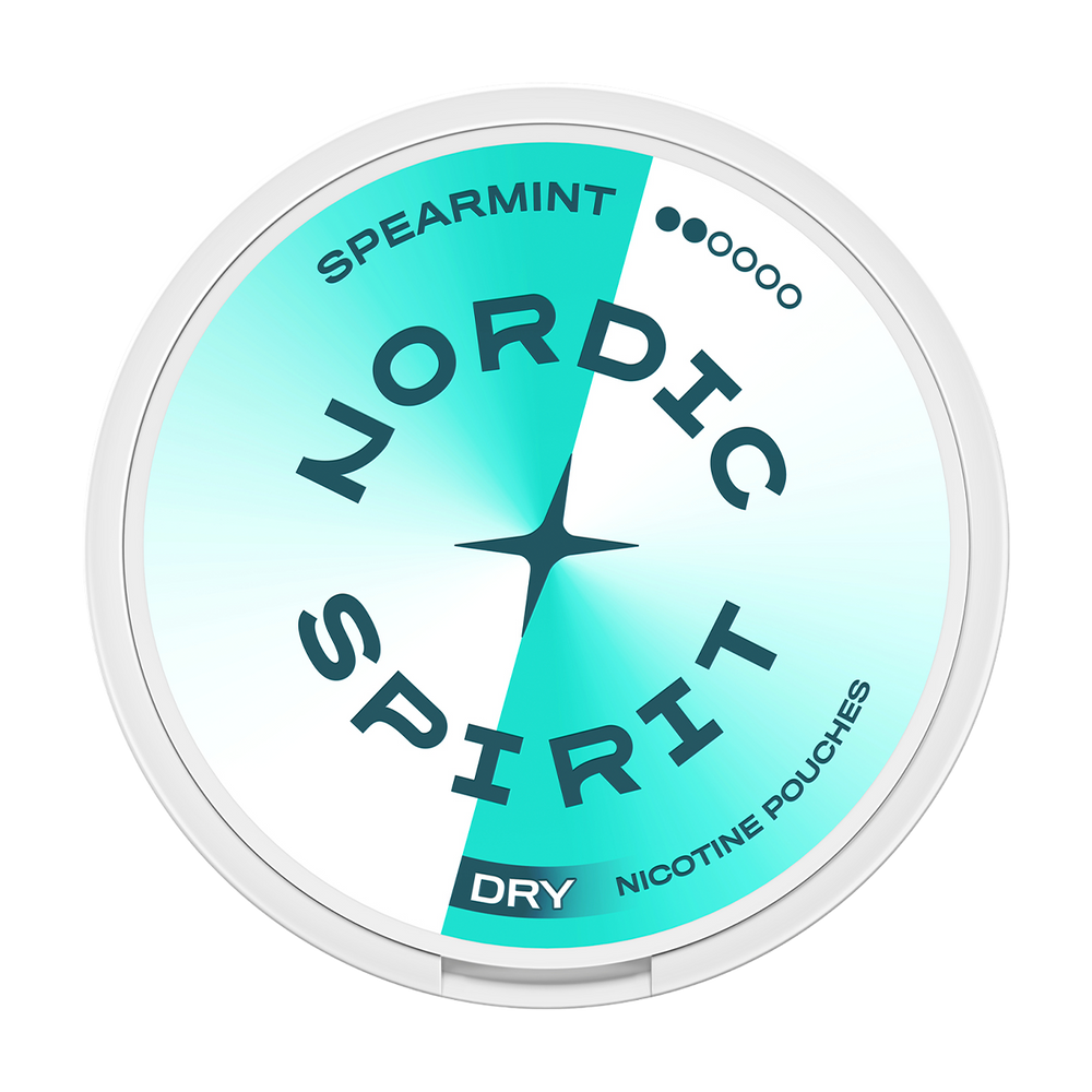 Spearmint Nordic Spirit Nicotine Pouches spearmint regular