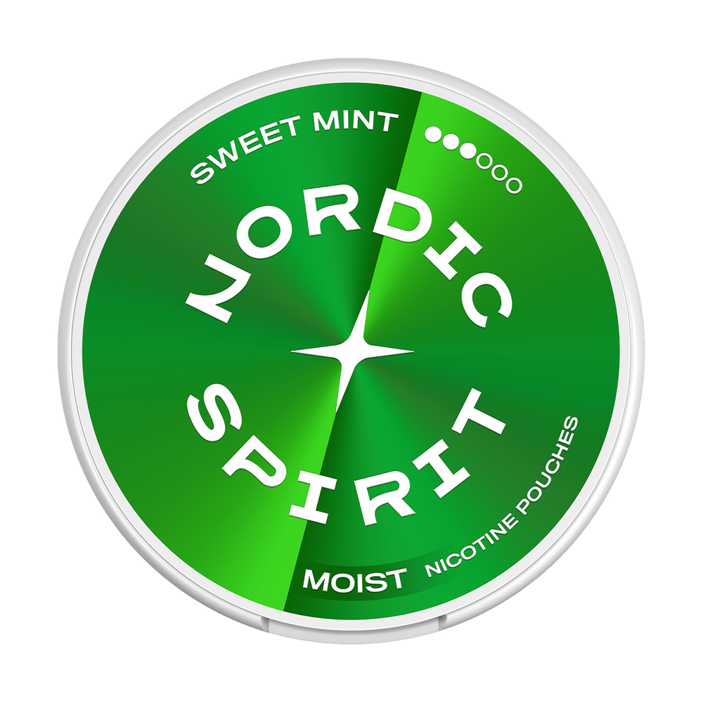 Sweet Mint Nordic Spirit Nicotine Pouches sweet mint strong