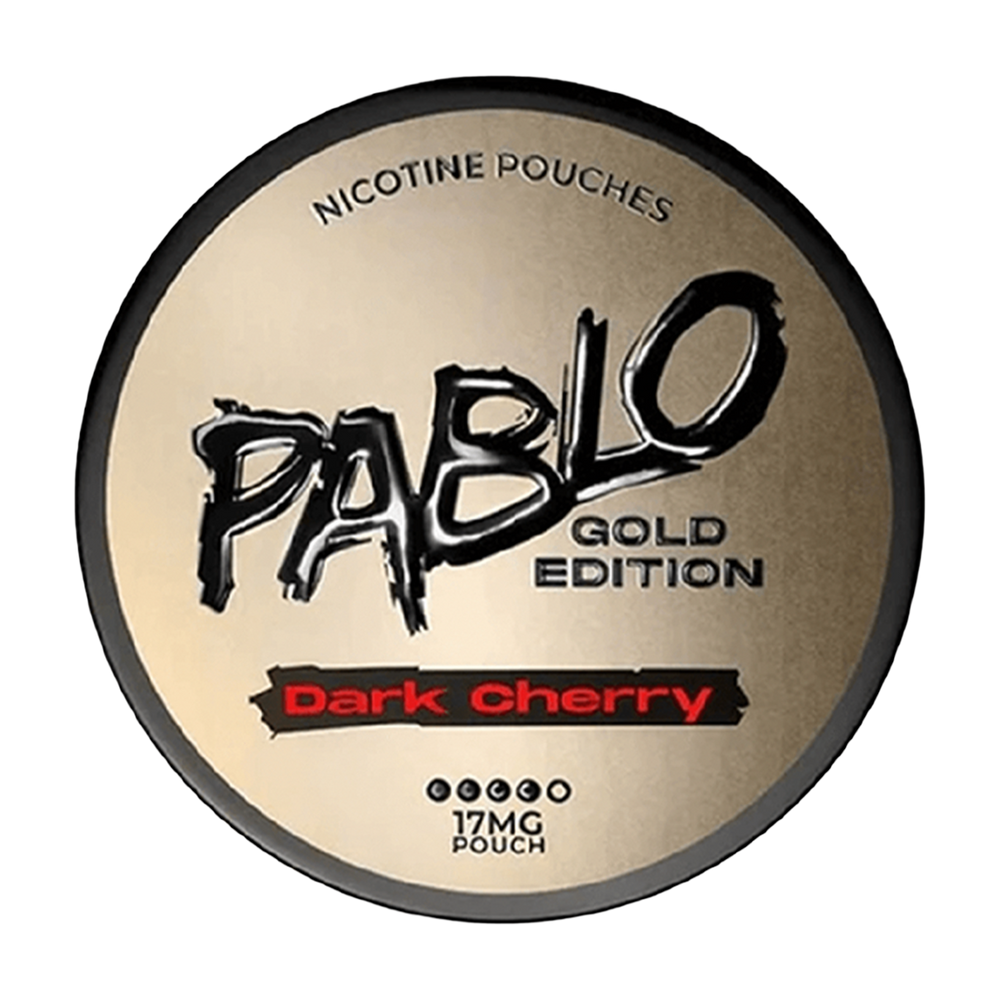 pablo exclusive nicotine pouches gold edition dark cherry