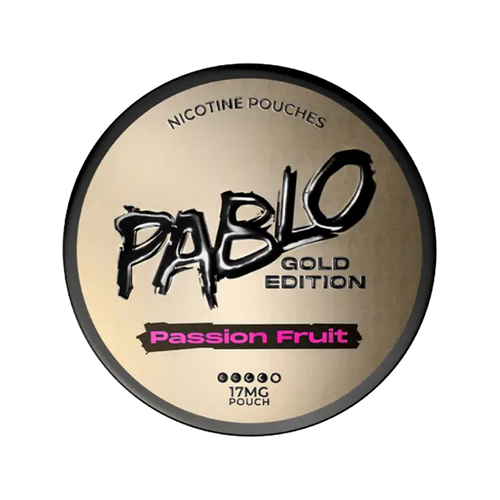 pablo exclusive nicotine pouches gold edition passion fruit