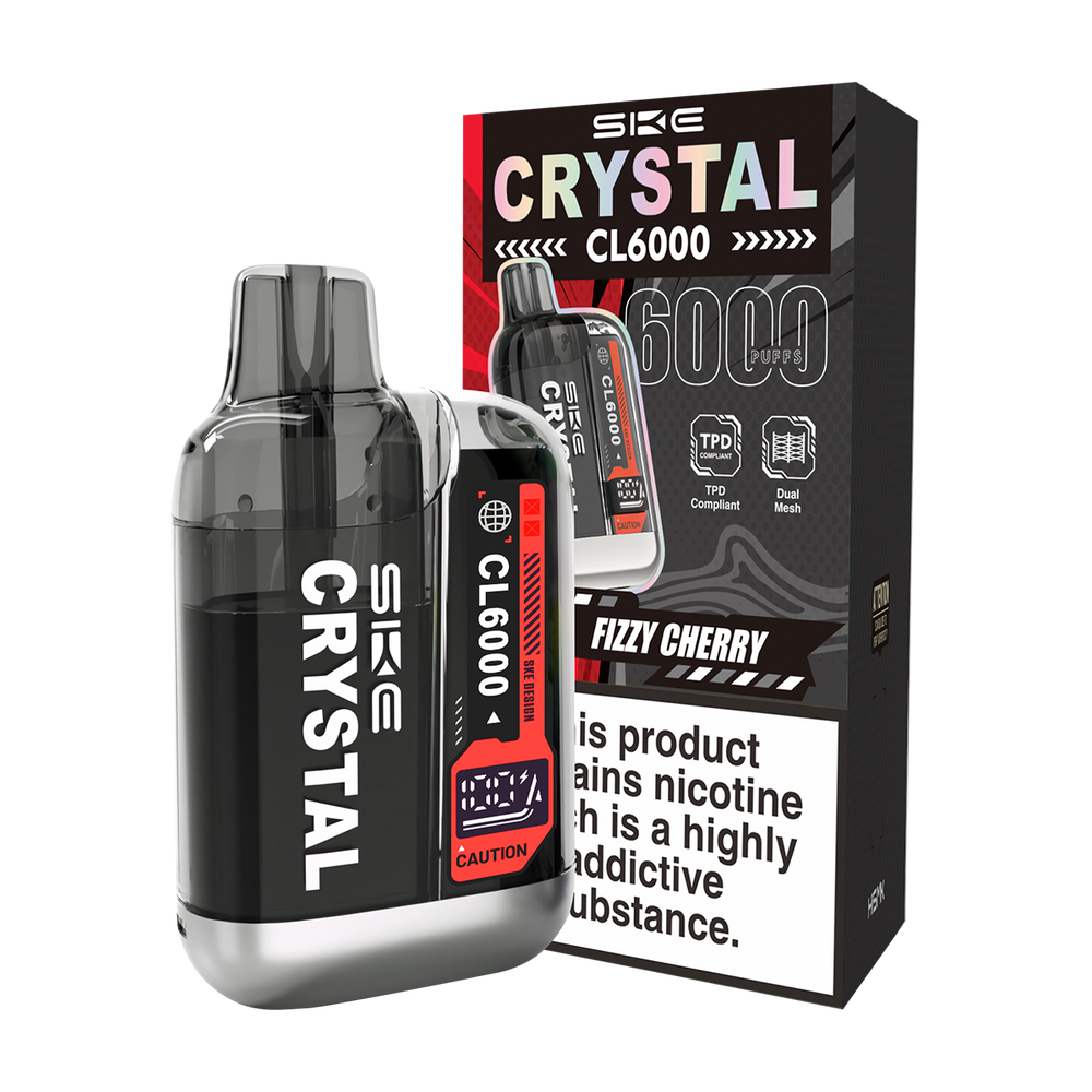 Fizzy Cherry SKE Crystal CL6000 Big Puff Vape