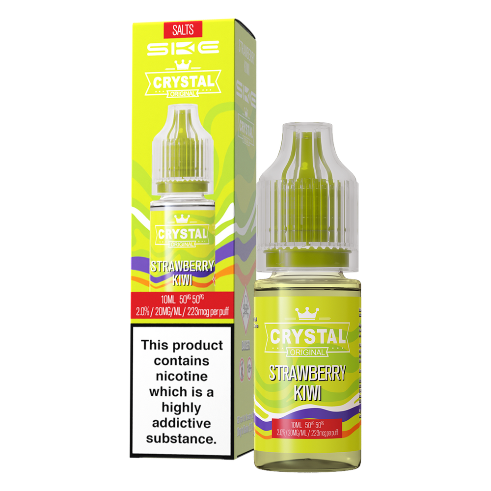 Strawberry Kiwi Nic Salt by SKE Crystal 10ml 20mg