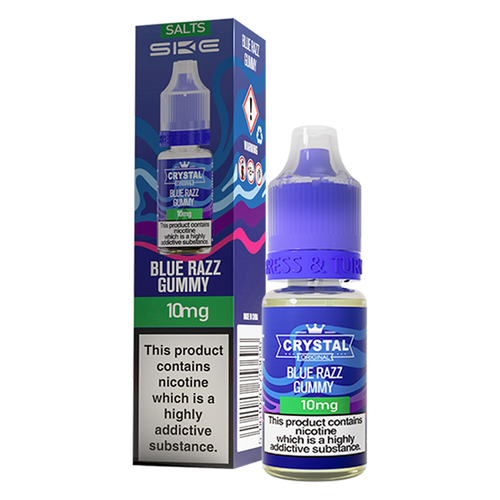 Blue Razz Gummy Nic Salt by SKE Crystal - 10mg