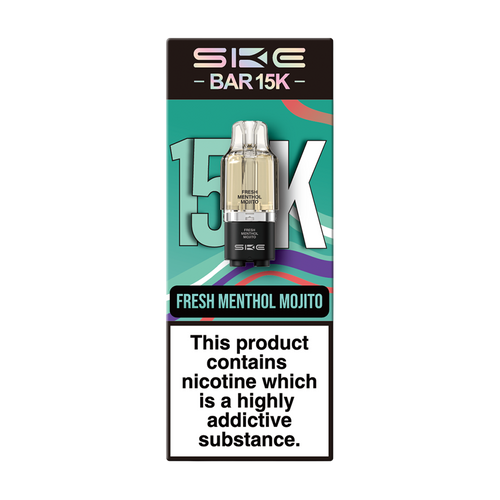 ske bar 15k pods fresh menthol mojito