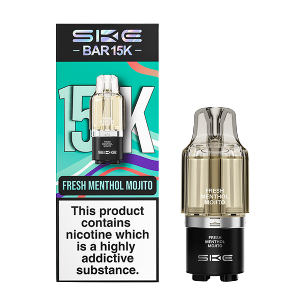 crystal bar menthol mojito vape Fresh SKE 15K Refill Pack mod kits Flavors:Kiwi Dragon Berry Vuse Alto 4 Pods