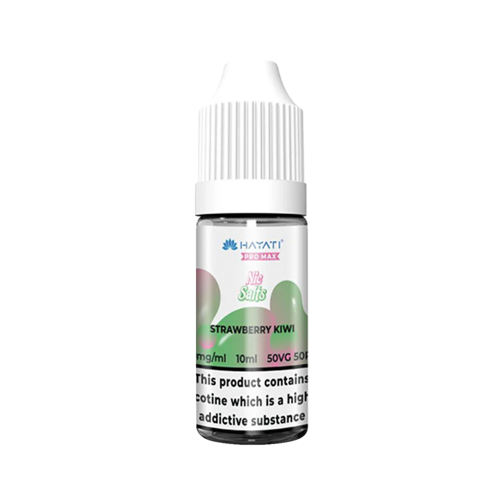 strawberry kiwi nic salt by hayati pro max 10ml