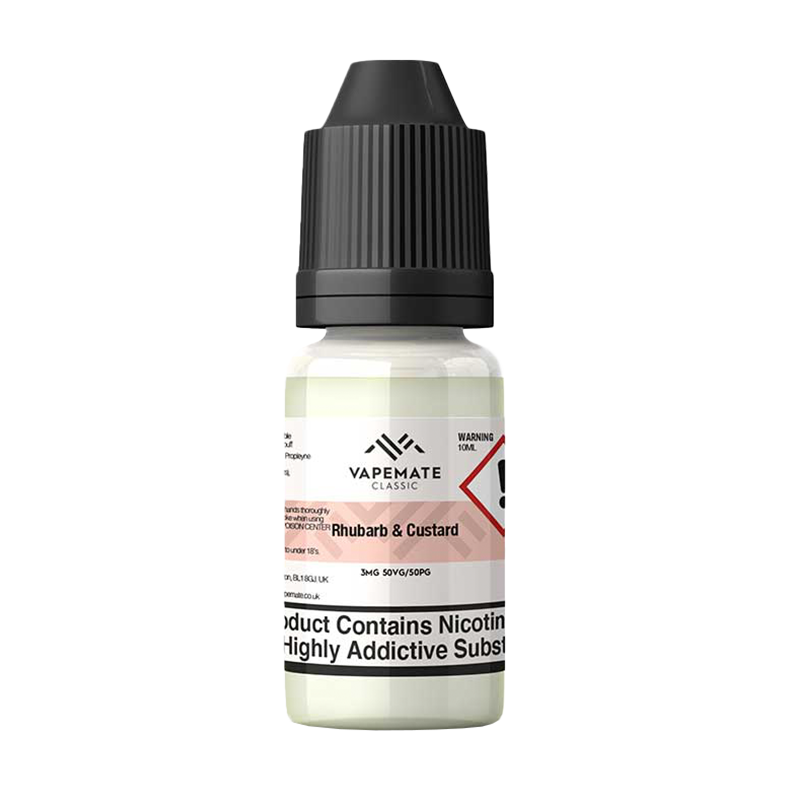 rhubarb and custard vape juice Vapemate Classic Rhubarb & Custard 10ml