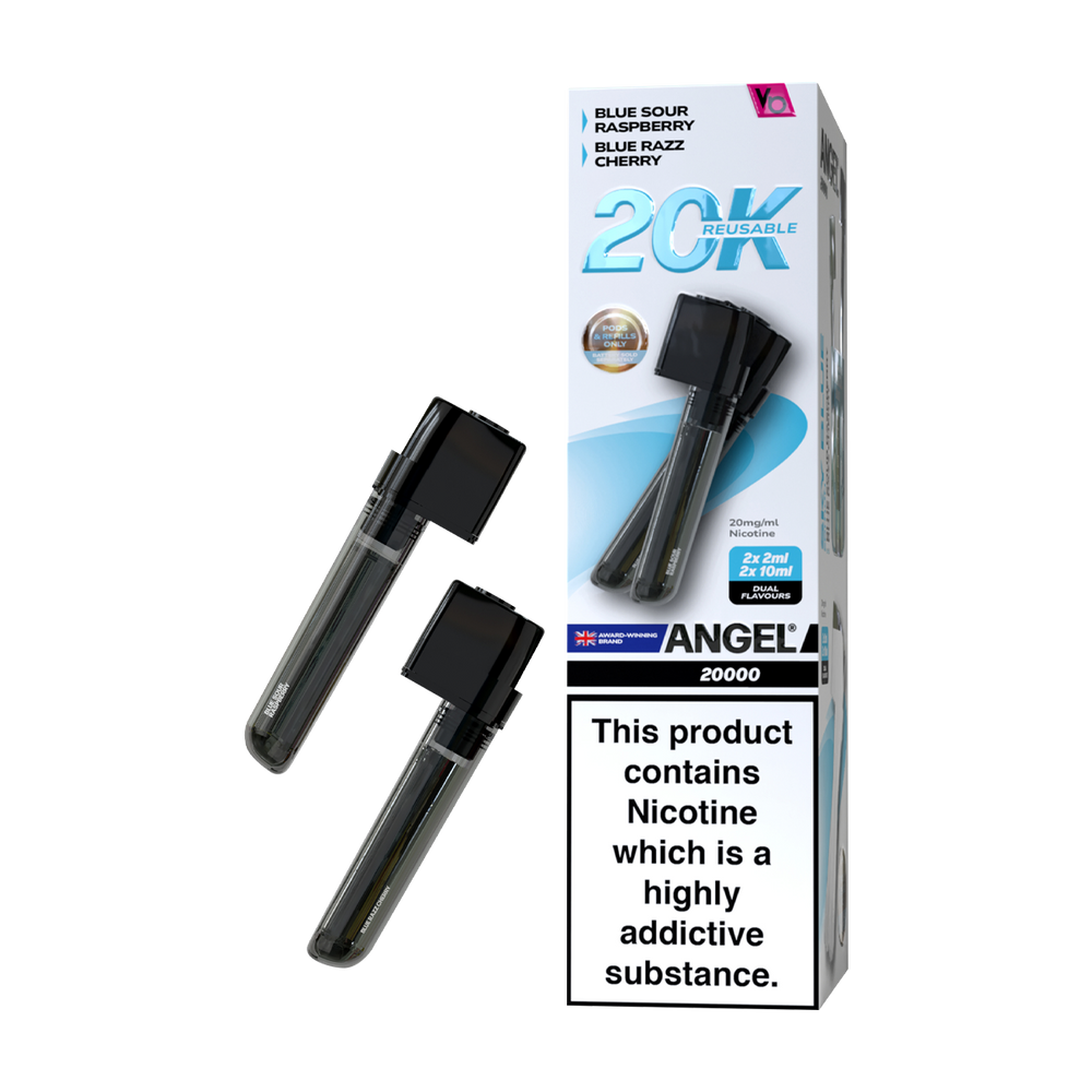 Sky Blue Edition Vapes Bars Angel 20k Refill Pack