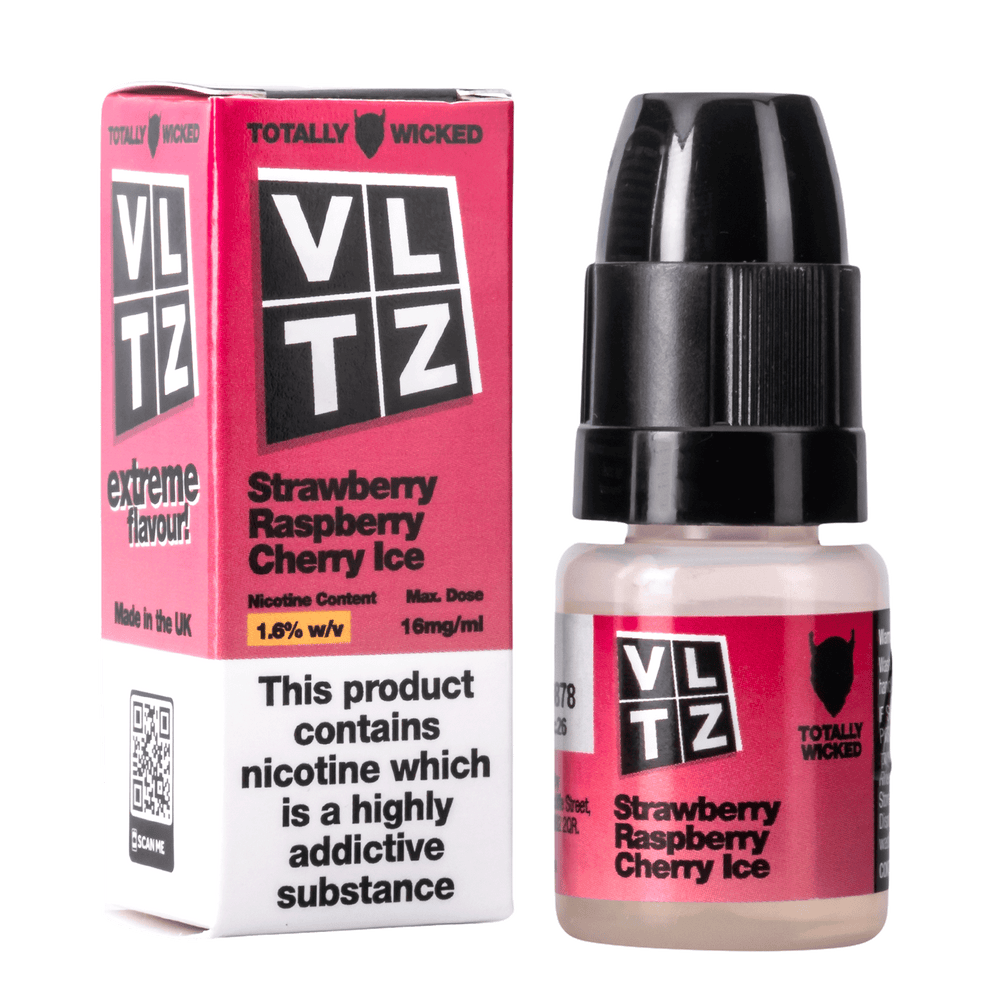 vltz eliquid strawberry raspberry cherry ice nic salt vltz