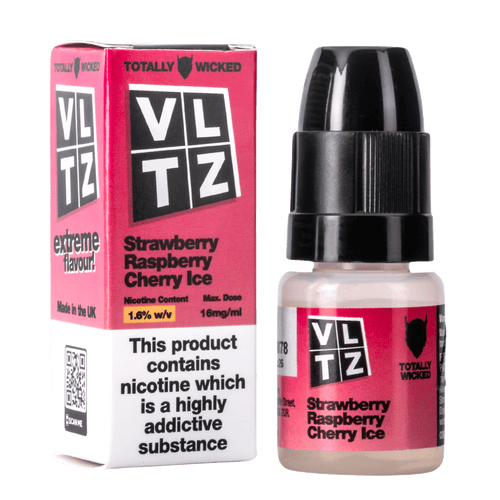 vltz eliquid strawberry raspberry cherry ice nic salt vltz