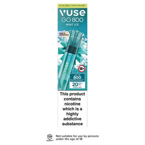 Mint Ice Vuse Go 1000 Disposable Vape 20mg