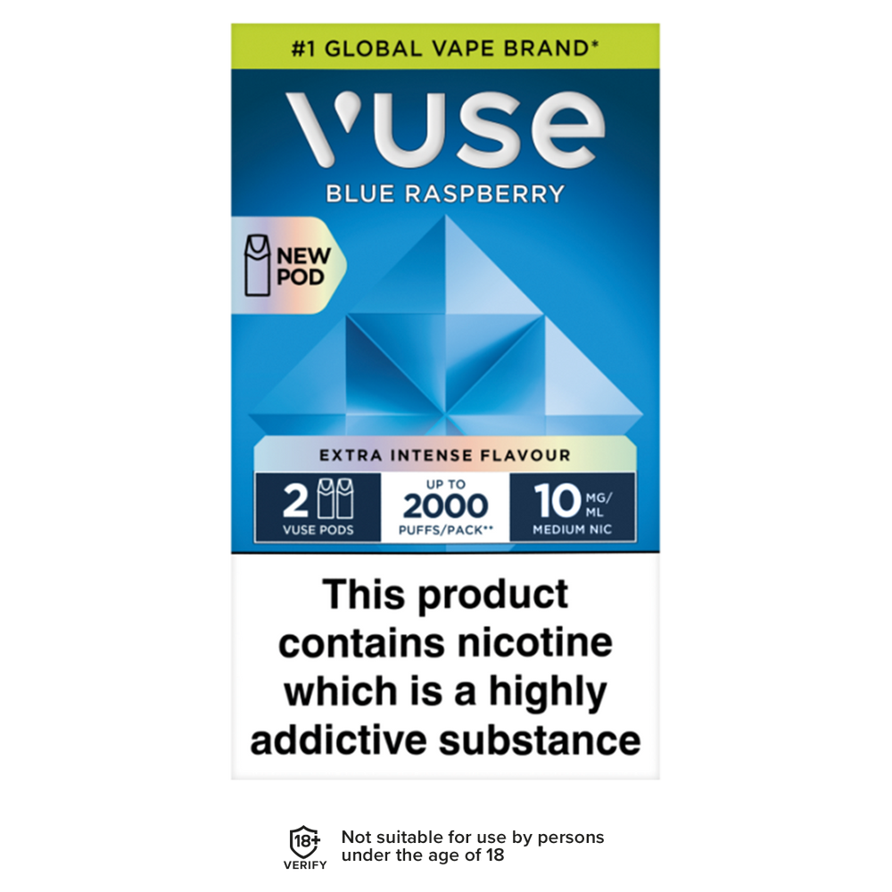 Blue Raspberry Vuse Pro Pods 10mg