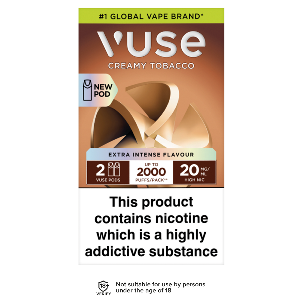 Creamy Tobacco Vuse Pro Pods | 3 Pods For 15  Aquavape