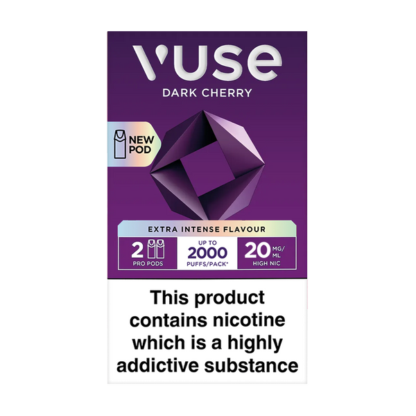 Dark Cherry Vuse Pro Pods | 3 Pods For 15 Aquavape Dark Cherry Vuse Pro Pods | 3 Pods For 15 Aquavape