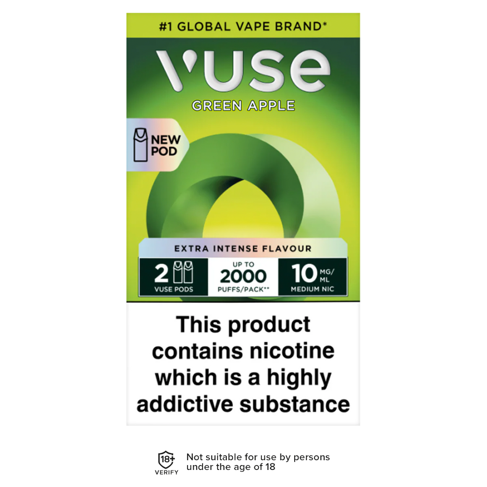 Green Apple Vuse Pro Pods 10mg