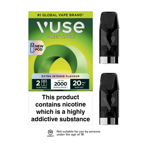 vuse pro pods green apple 20mg