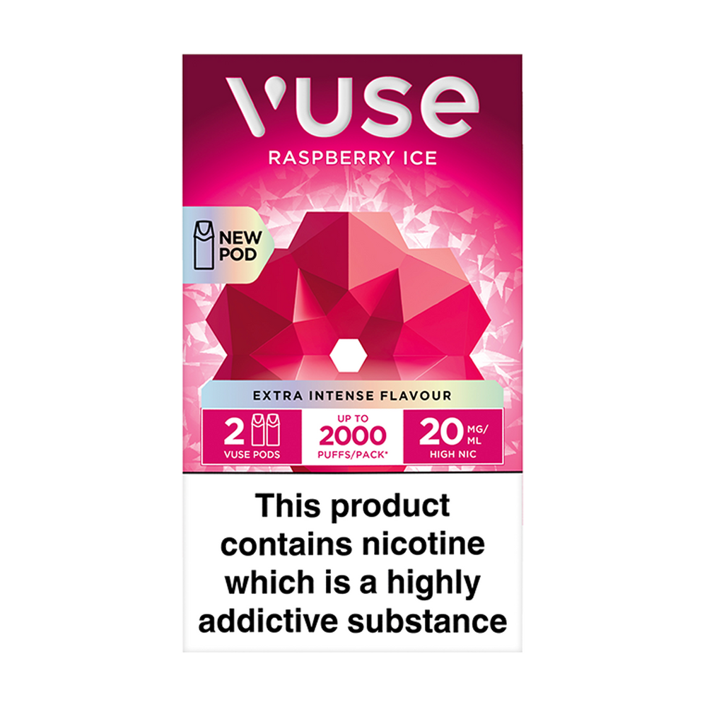 Raspberry Ice Vuse Pro Pods | Prefilled Pods | 3 For 15 Aquavape Raspberry Ice Vuse Pro Pods | Prefilled Pods | 3 For 15 Aquavape
