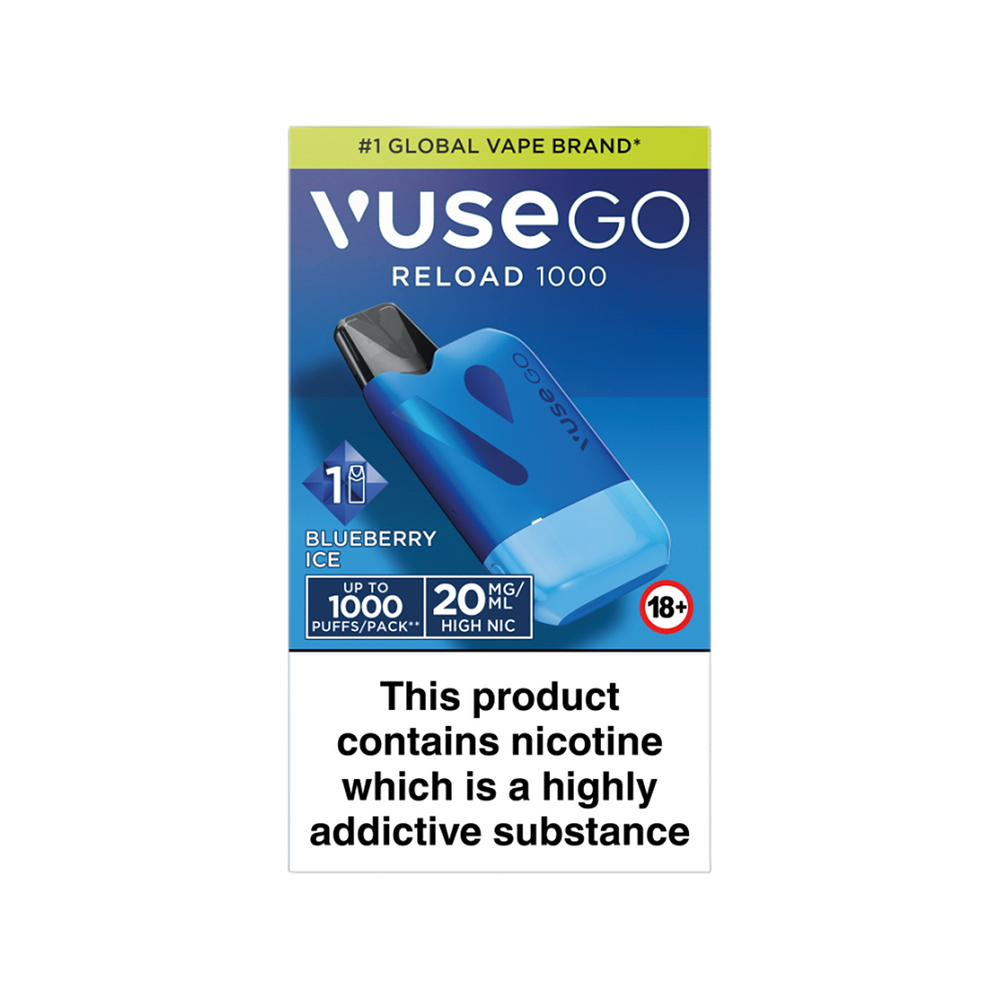 Blue Blueberry Ice Vuse Go Reload 1000 Kit