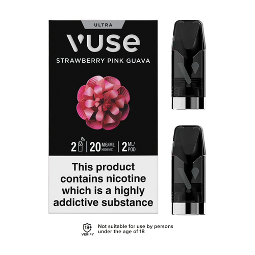 vuse ultra smart pod strawberry pink guava 20mg webp