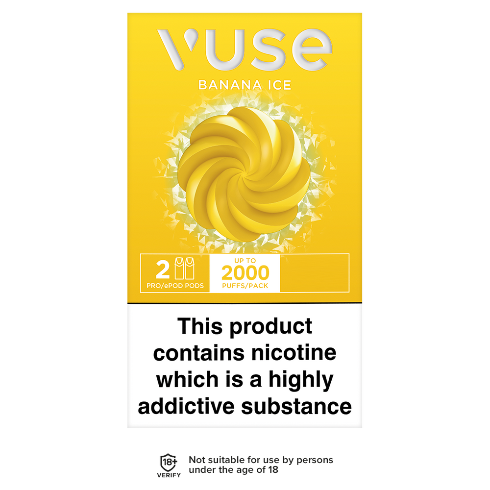 vuse vpro pods banana ice 2000