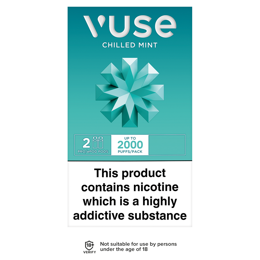 Vuse Pro Pods vPro Chilled Mint | Vape Pods | Aquavape Vuse Pro Pods vPro Chilled Mint | Vape Pods | Aquavape