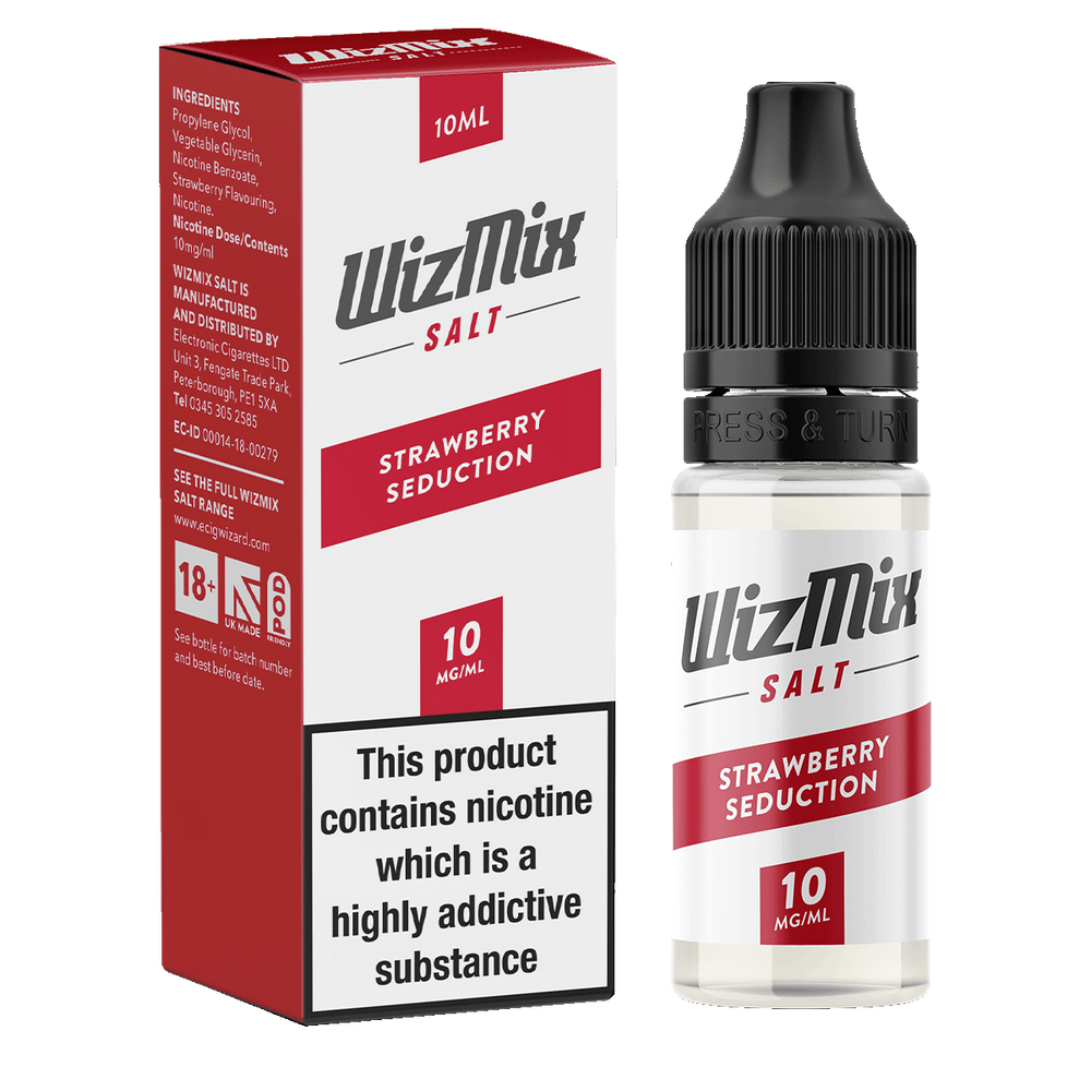Wizmix Salt Strawberry Seduction - 10ml 10mg