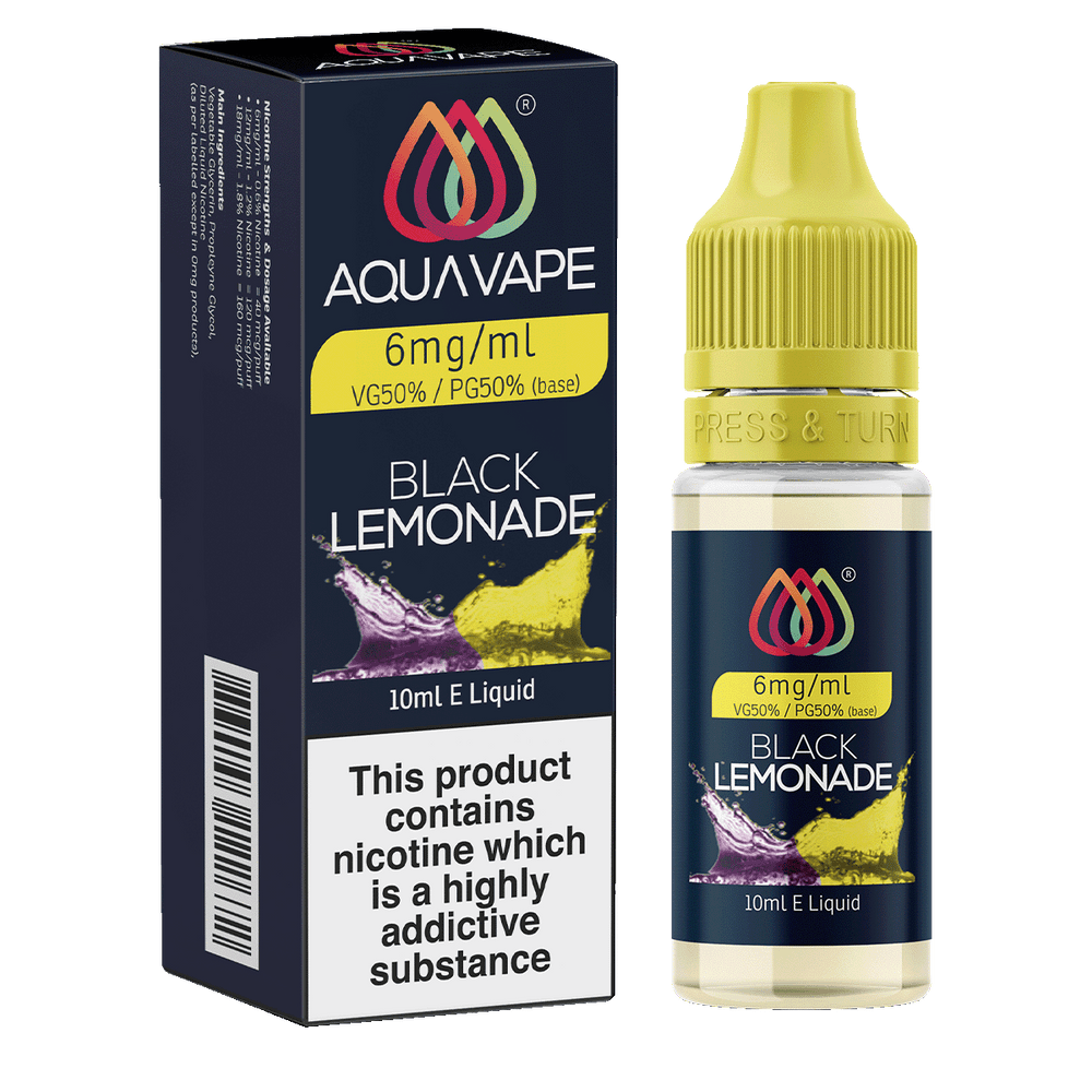 Blackcurrant Lemonade E-Liquid by Aquavape - 10ml 6mg 