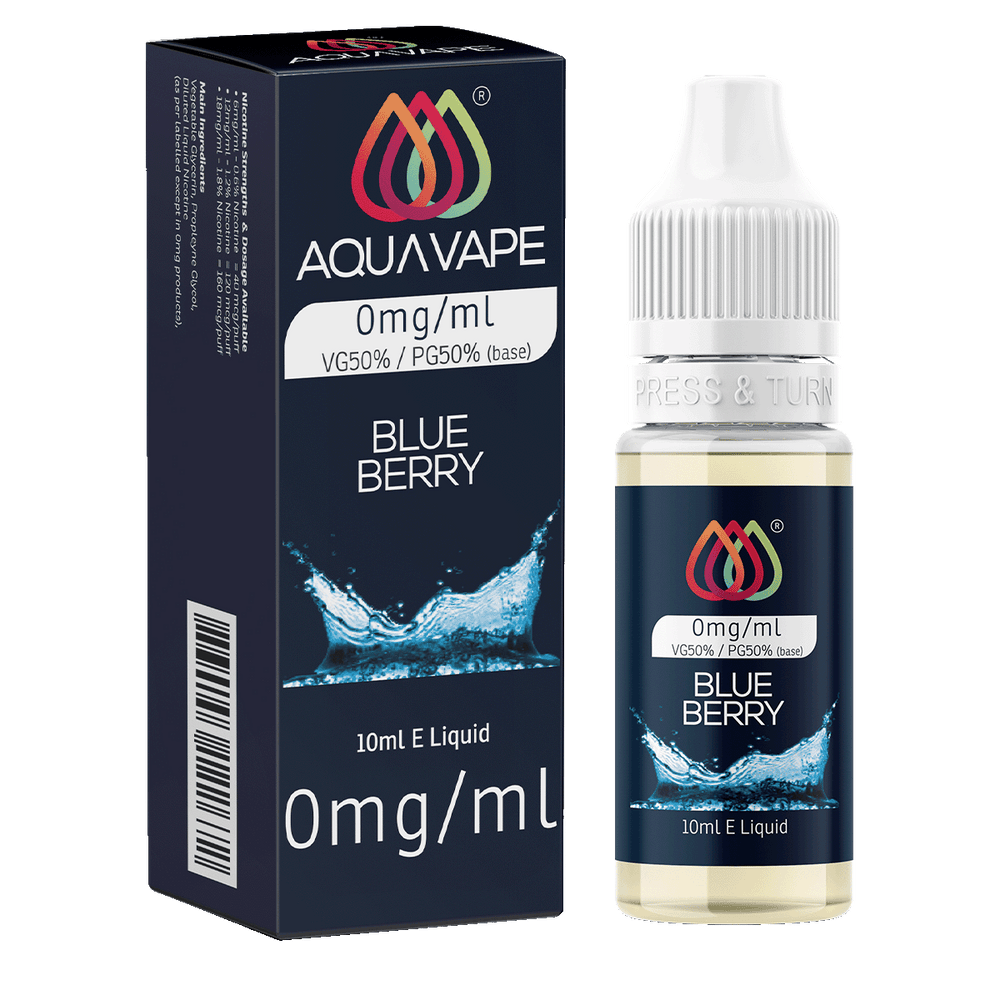 Blueberry E-Liquid by Aquavape - 10ml 0mg
