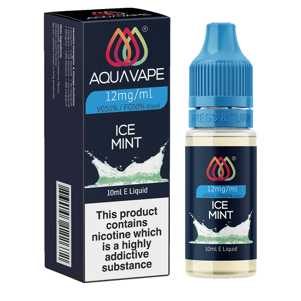 Ice Mint E-Liquid by Aquavape - 10ml 12mg