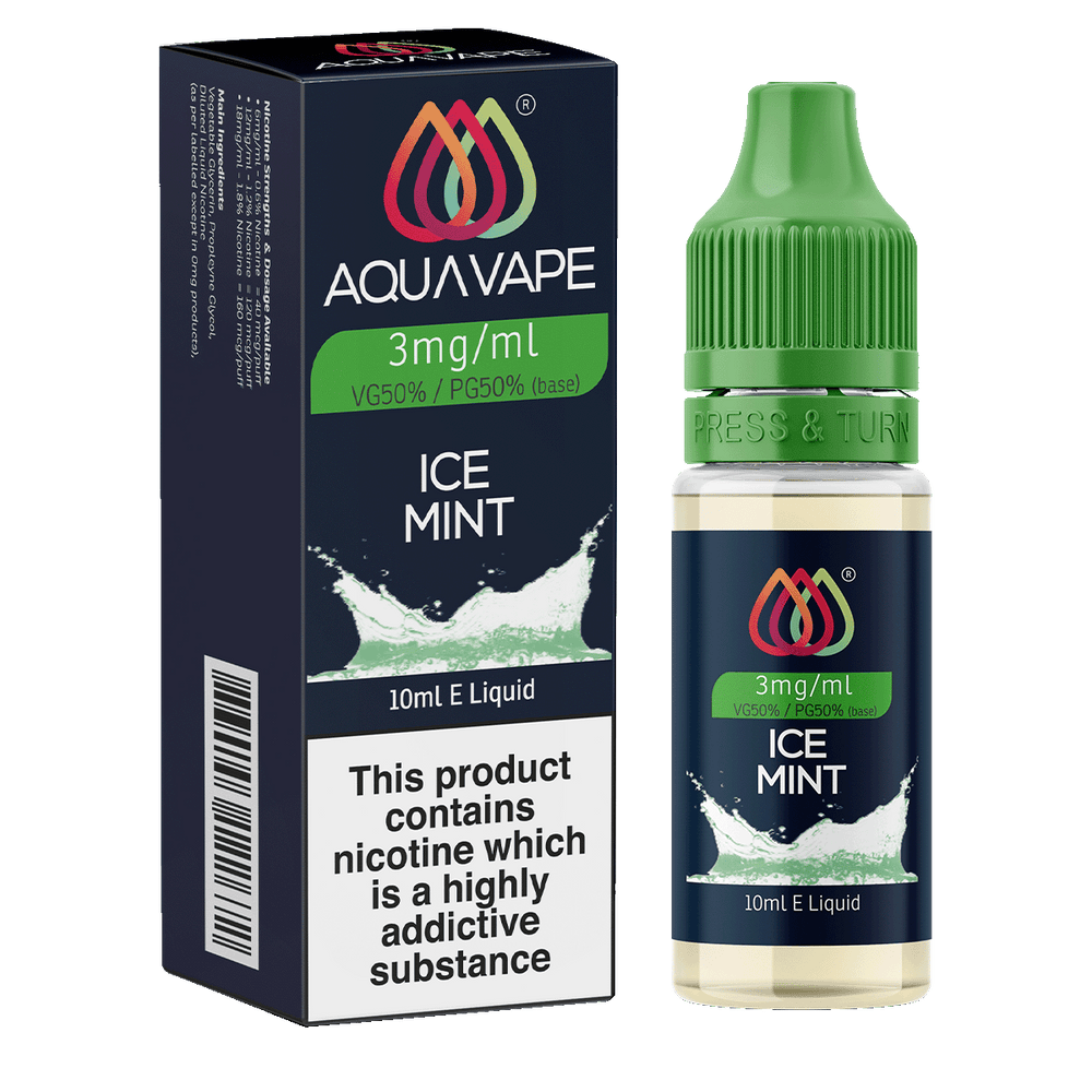 Ice Mint E-Liquid by Aquavape - 10ml 3mg