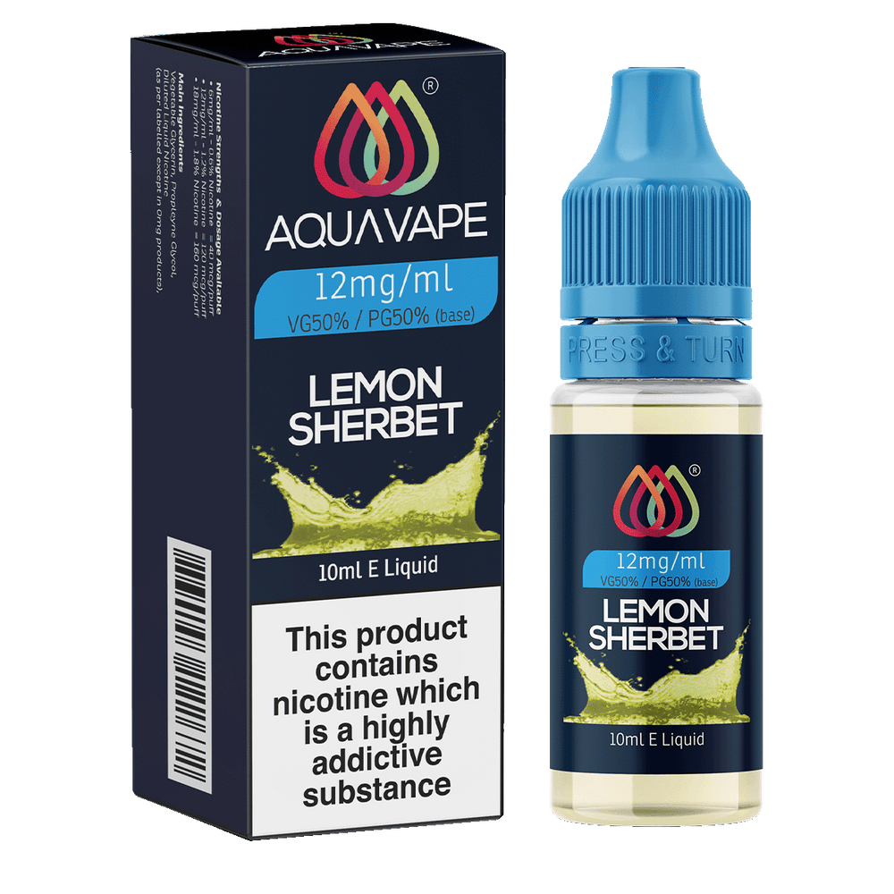 Lemon Sherbert E-Liquid by Aquavape - 10ml 12mg