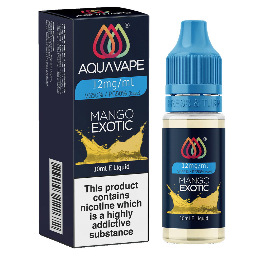Mango Exotic E-Liquid by Aquavape - 10ml 12mg