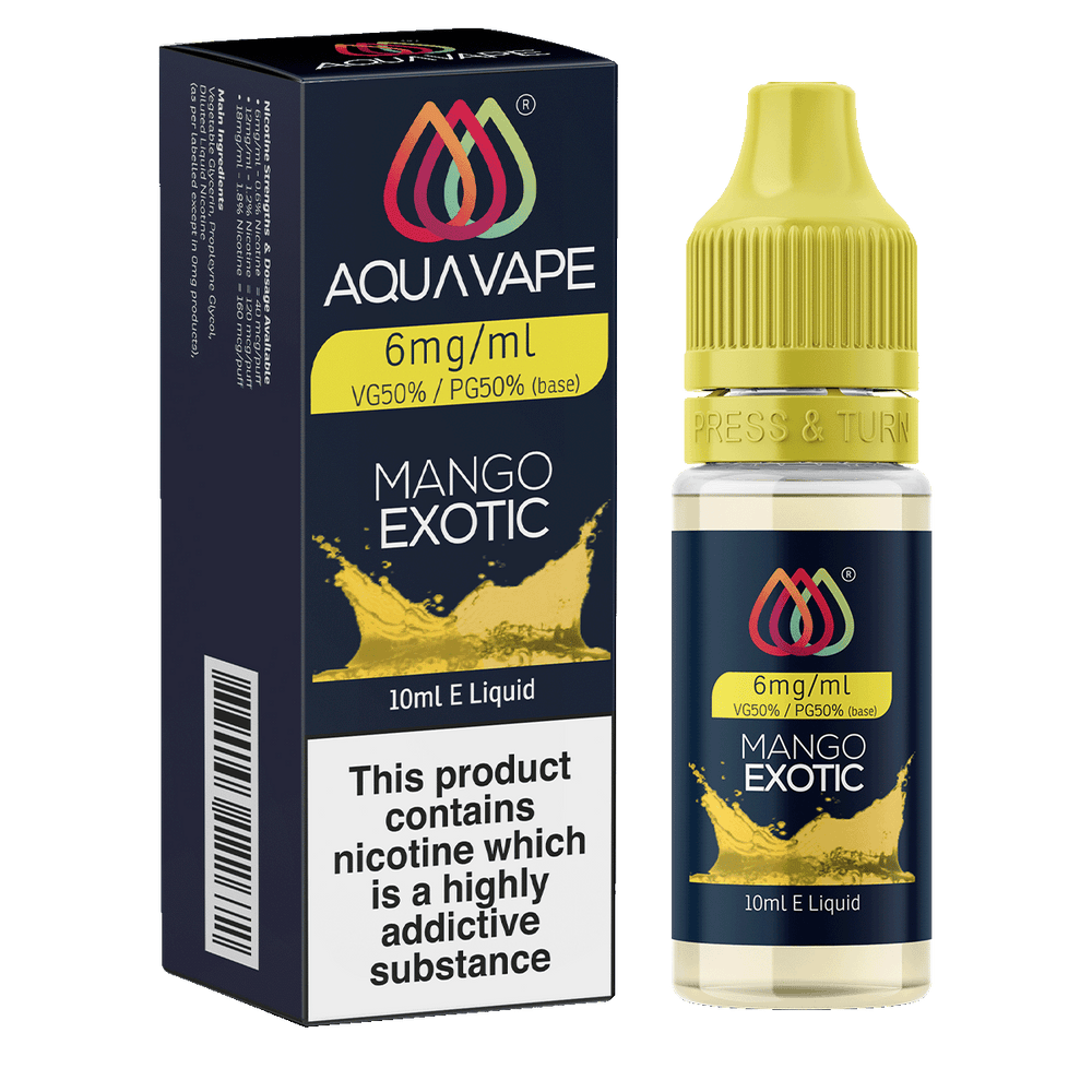 Mango Exotic E-Liquid by Aquavape - 10ml 6mg