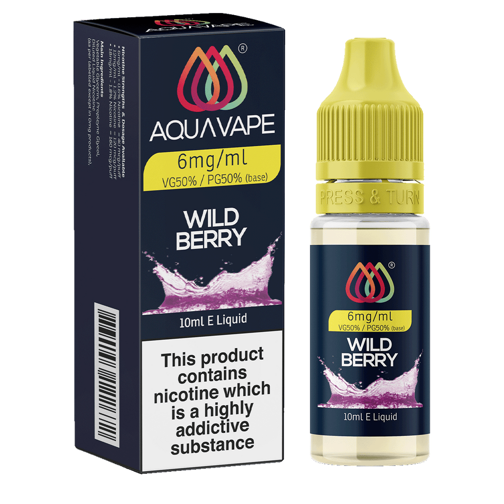 Wild Berry E-Liquid by Aquavape - 10ml 6mg