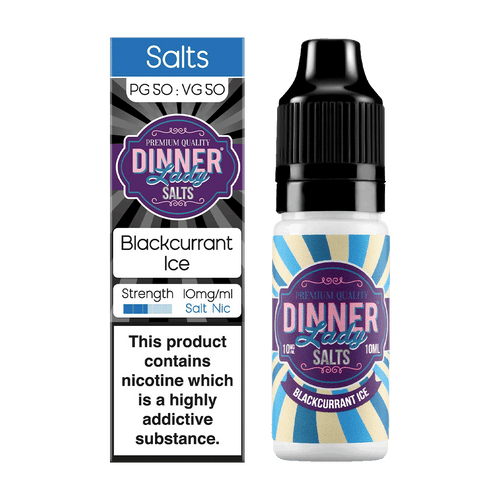 Blackcurrant Ice Nic Salt by Dinner Lady 10ml 10mg