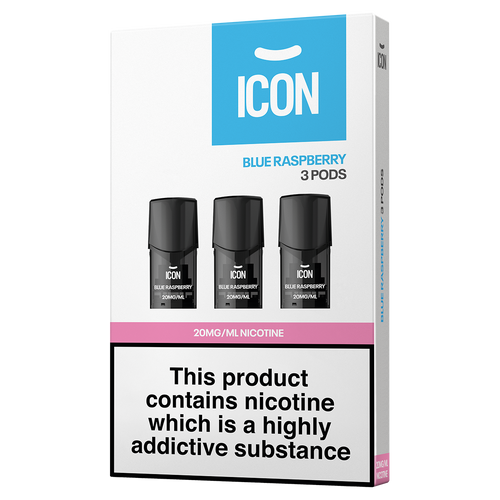 ICON Vape Blue Raspberry Pods (Pack of 3) 20mg