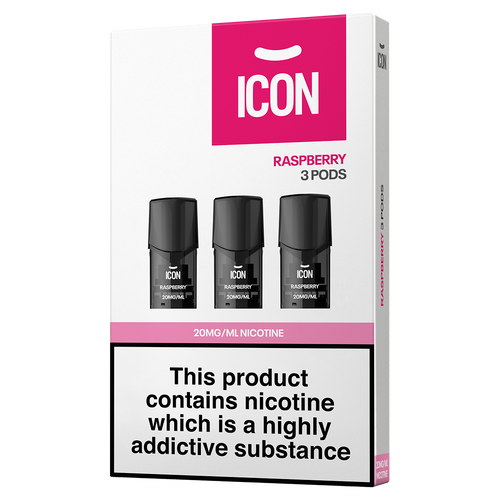 ICON Vape Raspberry Pods (Pack of 3) 20mg