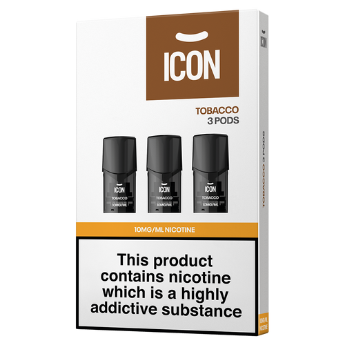 ICON Vape Tobacco Pods (Pack of 3) 10mg