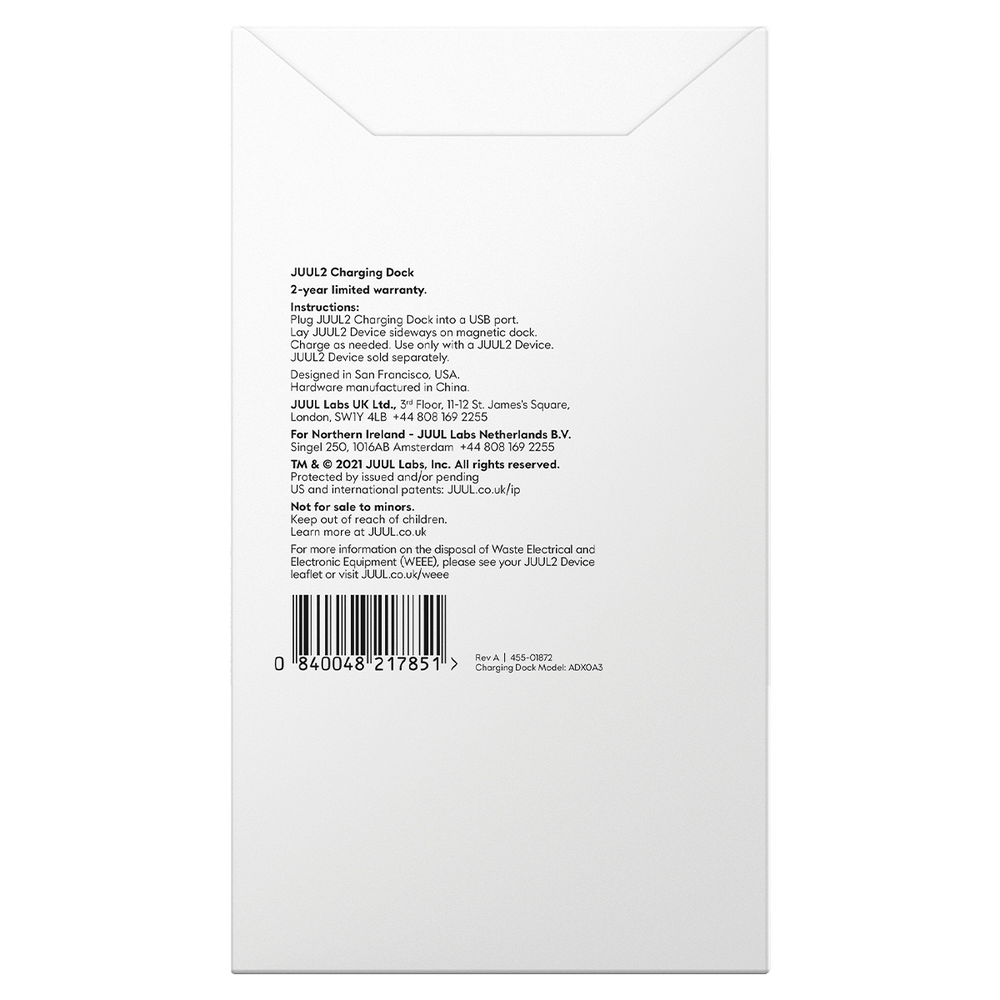 JUUL2 USB Charging Dock Back
