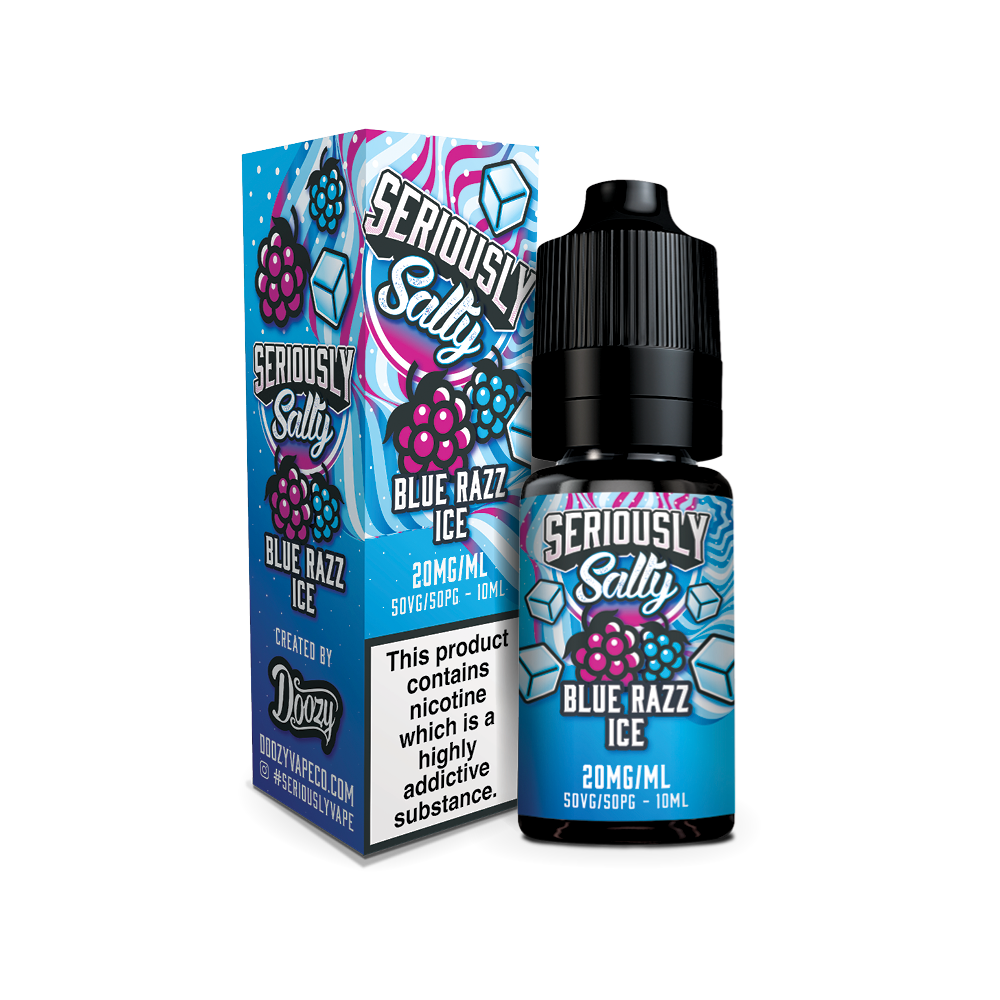 Blue Razz Ice Nic Salt by Seriously Salty 10ml