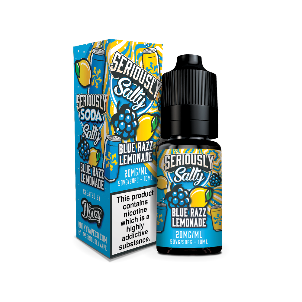 Blue Razz Lemonade Nic Salt by Seriously Salty 10ml